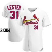 Jon Lester Men's St. Louis Cardinals White Authentic Home Jersey