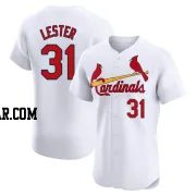 Jon Lester Men's St. Louis Cardinals White Elite Home Jersey