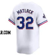 Jon Matlack Men's Texas Rangers Gold Limited White 2024 Collection Jersey