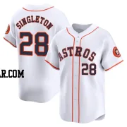 Jon Singleton Men's Houston Astros White Limited Home Jersey