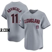 Jonah Advincula Men's Cleveland Guardians Gray Limited Road Jersey