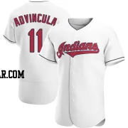 Jonah Advincula Men's Cleveland Guardians White Authentic Home Jersey