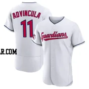 Jonah Advincula Men's Cleveland Guardians White Authentic Home Jersey