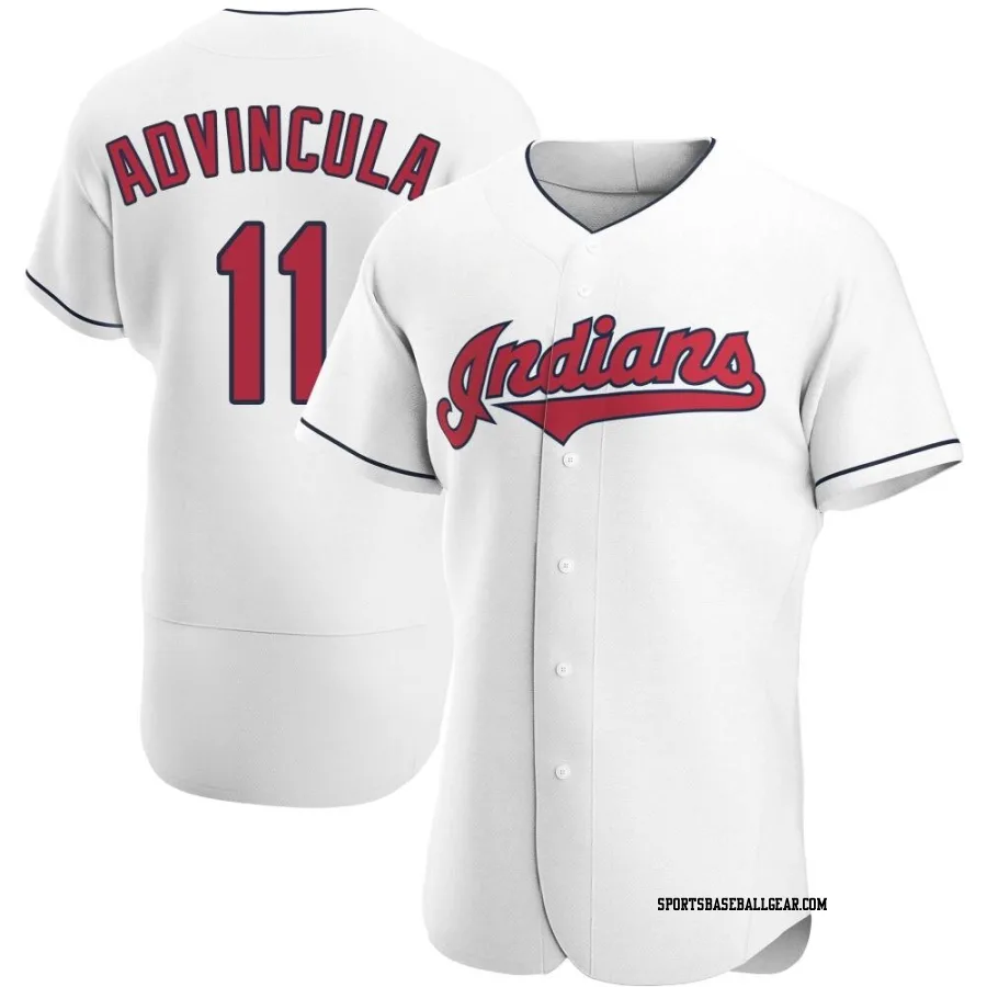 Jonah Advincula Men's Cleveland Guardians White Authentic Home Jersey