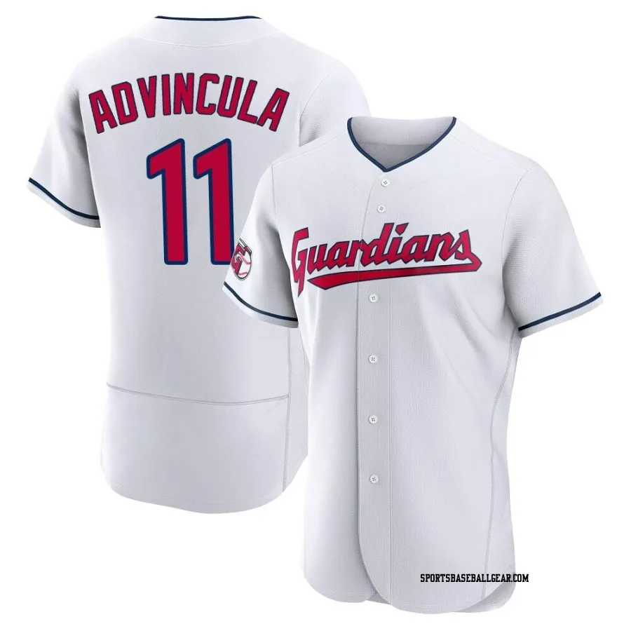 Jonah Advincula Men's Cleveland Guardians White Authentic Home Jersey