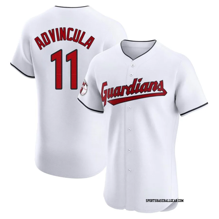 Jonah Advincula Men's Cleveland Guardians White Elite Home Jersey