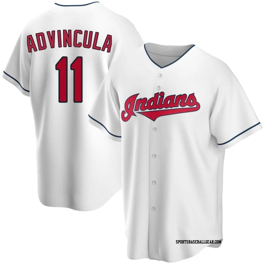 Jonah Advincula Men's Cleveland Guardians White Replica Home Jersey