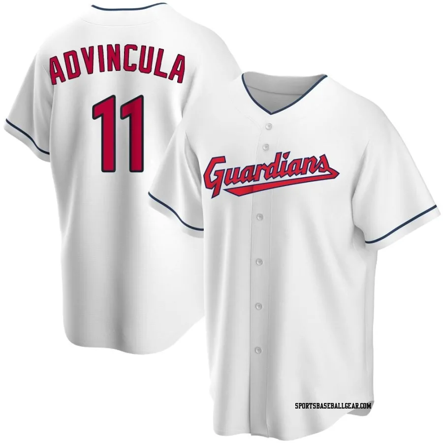 Jonah Advincula Men's Cleveland Guardians White Replica Home Jersey