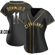 Jonah Advincula Women's Cleveland Guardians Black Golden Replica Alternate Jersey