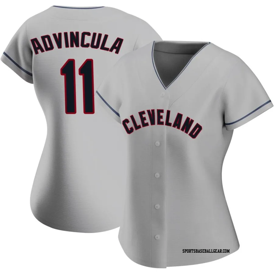 Jonah Advincula Women's Cleveland Guardians Gray Authentic Road Jersey