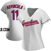 Jonah Advincula Women's Cleveland Guardians White Authentic Home Jersey