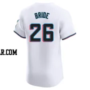 Jonah Bride Men's Miami Marlins White Elite Home Jersey