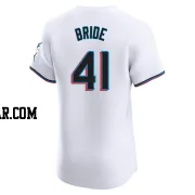 Jonah Bride Men's Miami Marlins White Elite Home Jersey