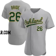 Jonah Bride Men's Oakland Athletics Gray Authentic Road Jersey