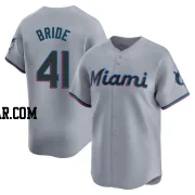 Jonah Bride Youth Miami Marlins Gray Limited Road Jersey