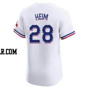 Jonah Heim Men's Texas Rangers White Elite Home Jersey