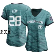 Jonah Heim Women's Texas Rangers Teal Limited American League Game 2023 All-Star Jersey