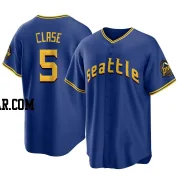 Jonatan Clase Men's Seattle Mariners Royal Replica 2023 City Connect Jersey