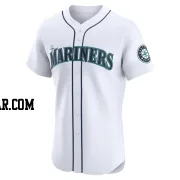 Jonatan Clase Men's Seattle Mariners White Elite Home Jersey