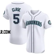 Jonatan Clase Men's Seattle Mariners White Elite Home Jersey