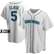 Jonatan Clase Men's Seattle Mariners White Replica Home Jersey