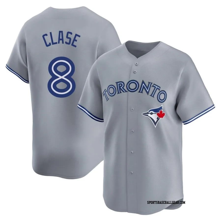 Jonatan Clase Men's Toronto Blue Jays Gray Limited Away Jersey