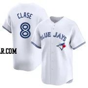 Jonatan Clase Men's Toronto Blue Jays White Limited Home Jersey