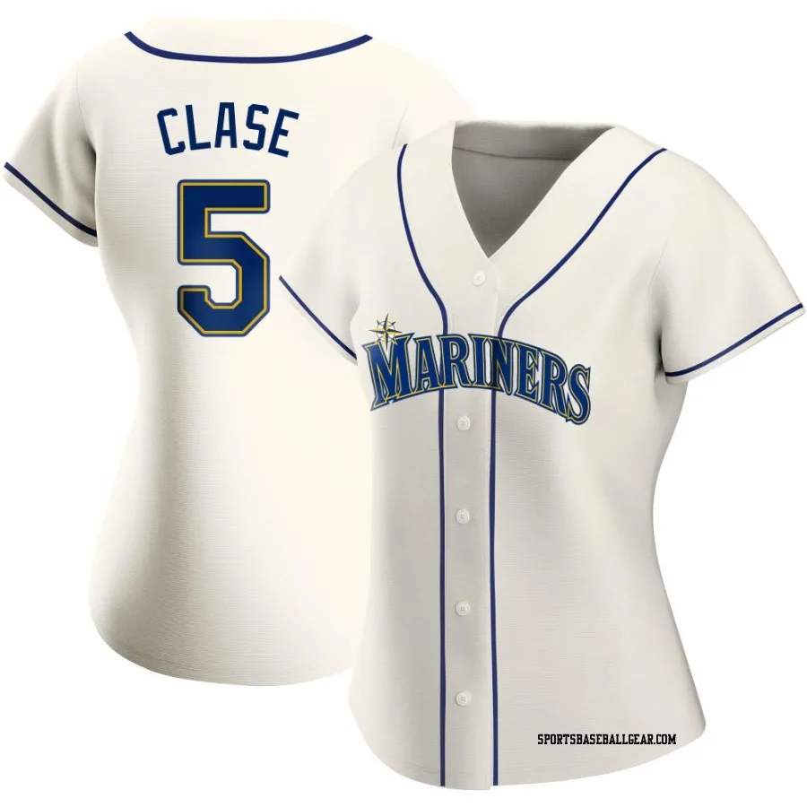 Jonatan Clase Women's Seattle Mariners Cream Authentic Alternate Jersey