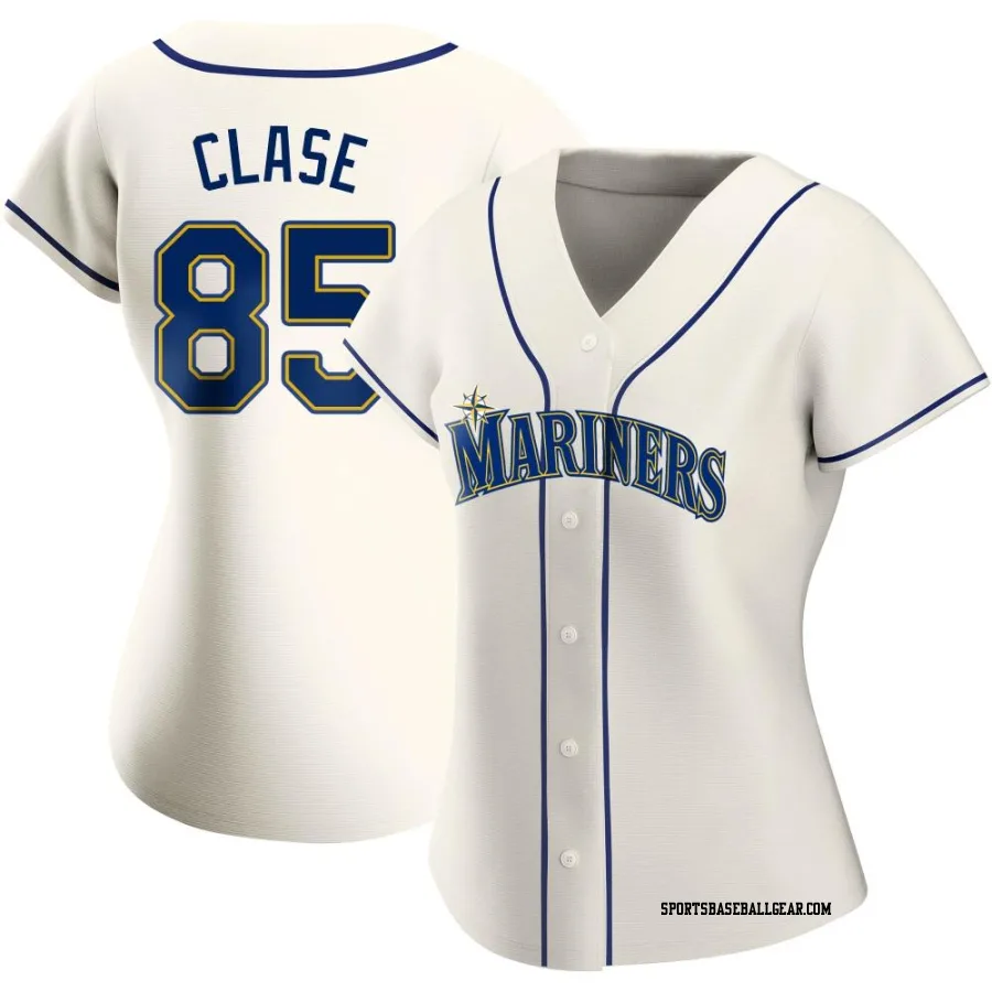 Jonatan Clase Women's Seattle Mariners Cream Replica Alternate Jersey