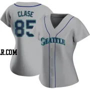 Jonatan Clase Women's Seattle Mariners Gray Authentic Road Jersey