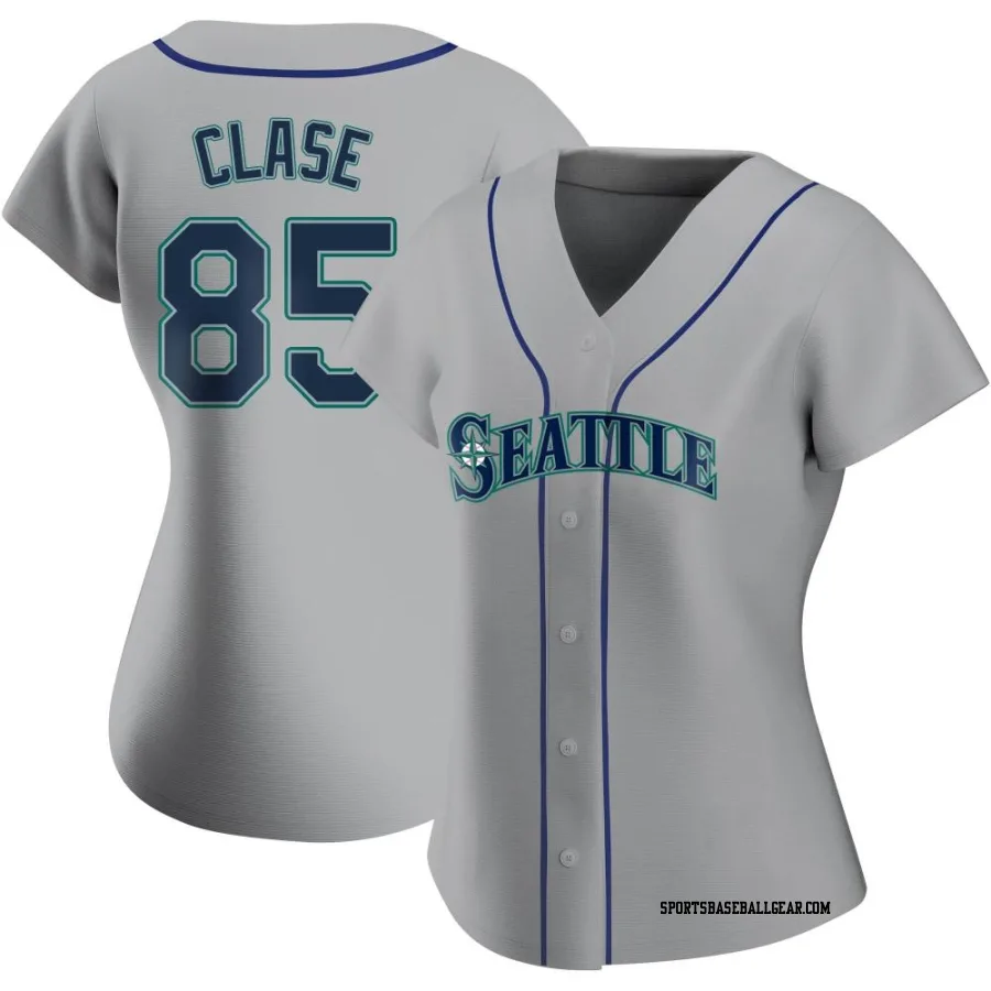 Jonatan Clase Women's Seattle Mariners Gray Authentic Road Jersey