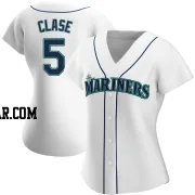 Jonatan Clase Women's Seattle Mariners White Replica Home Jersey