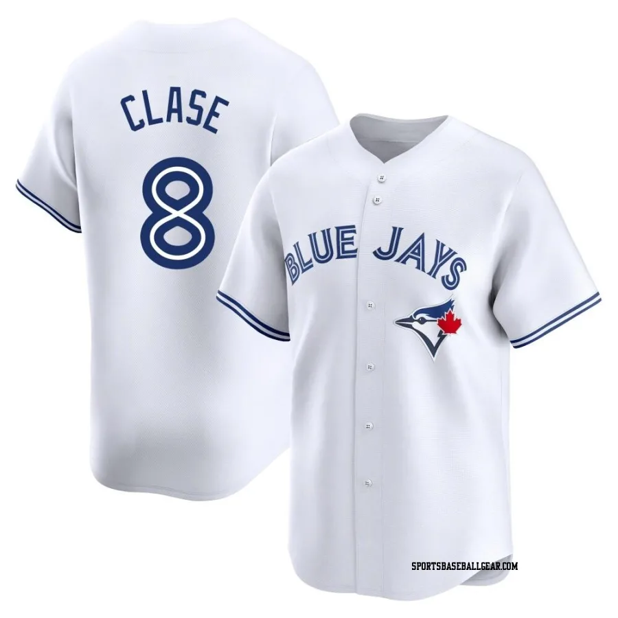 Jonatan Clase Youth Toronto Blue Jays White Limited Home Jersey