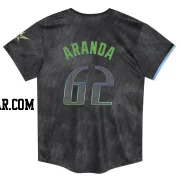 Jonathan Aranda Toddler Tampa Bay Rays Charcoal Limited 2024 City Connect Jersey