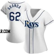 Jonathan Aranda Women's Tampa Bay Rays White Authentic Home Jersey