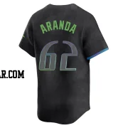 Jonathan Aranda Youth Tampa Bay Rays Charcoal Limited 2024 City Connect Jersey