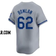 Jonathan Bowlan Men's Kansas City Royals Gray Limited Away Jersey