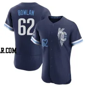 Jonathan Bowlan Men's Kansas City Royals Navy Authentic 2022 City Connect Jersey