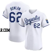 Jonathan Bowlan Men's Kansas City Royals White Elite Home Jersey