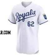 Jonathan Bowlan Men's Kansas City Royals White Elite Home Jersey