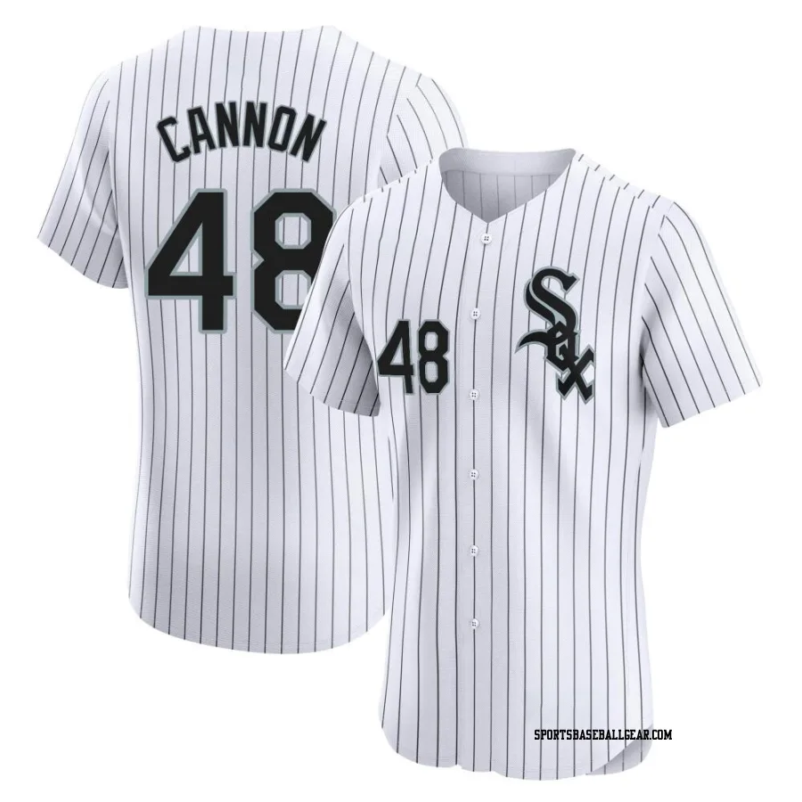 Jonathan Cannon Men's Chicago White Sox White Elite Home Jersey