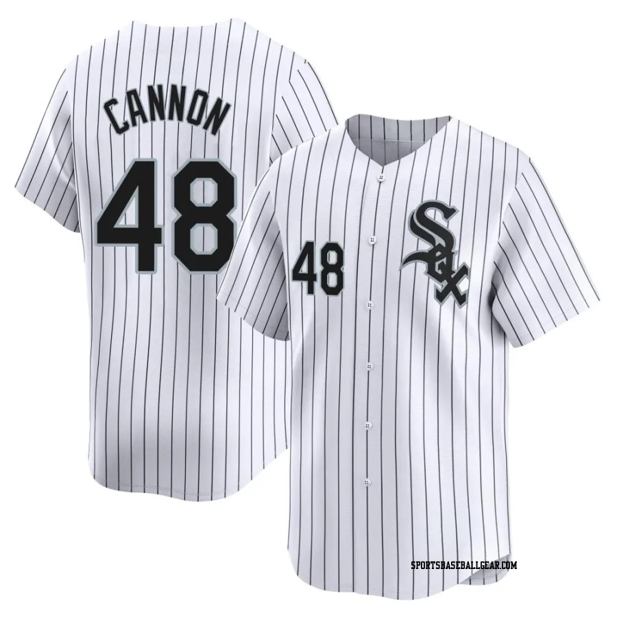 Jonathan Cannon Men's Chicago White Sox White Limited Home Jersey