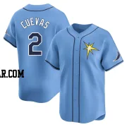 Jonathan Cuevas Men's Tampa Bay Rays Light Blue Limited Alternate Jersey