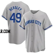 Jonathan Heasley Men's Kansas City Royals Gray Replica 2022 Road Jersey