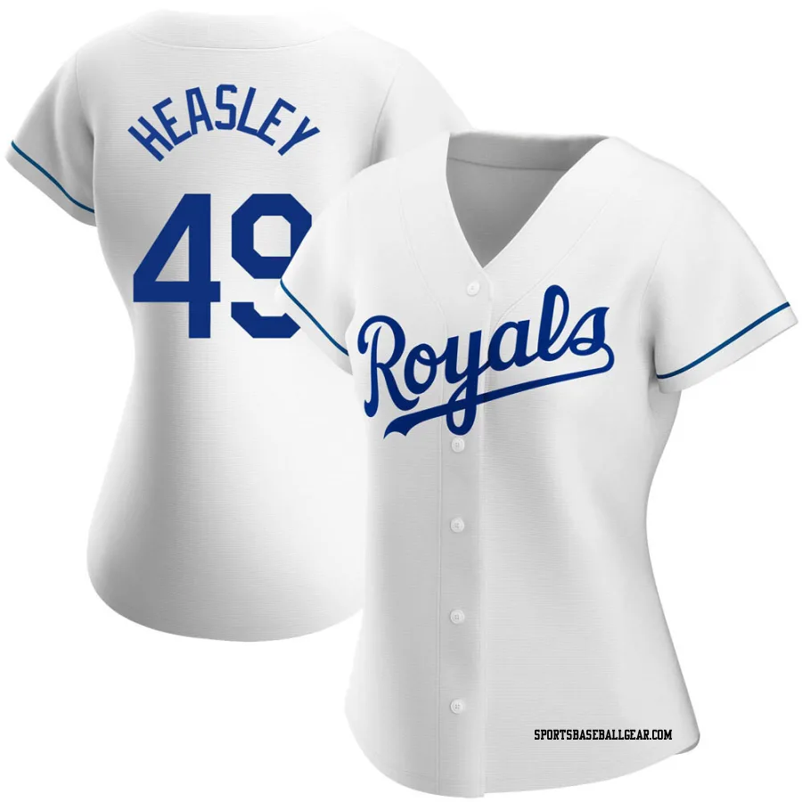 Jonathan Heasley Women's Kansas City Royals White Replica Home Jersey