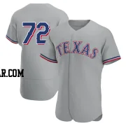 Jonathan Hernandez Men's Texas Rangers Gray Authentic Road Jersey