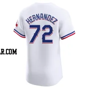 Jonathan Hernandez Men's Texas Rangers White Elite Home Jersey