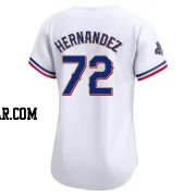 Jonathan Hernandez Women's Texas Rangers Gold Limited White 2024 Collection Jersey