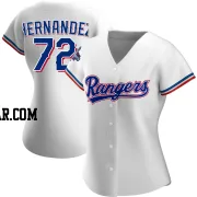 Jonathan Hernandez Women's Texas Rangers White Authentic Home 2023 World Series Champions Jersey