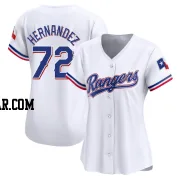 Jonathan Hernandez Women's Texas Rangers White Limited Home Jersey